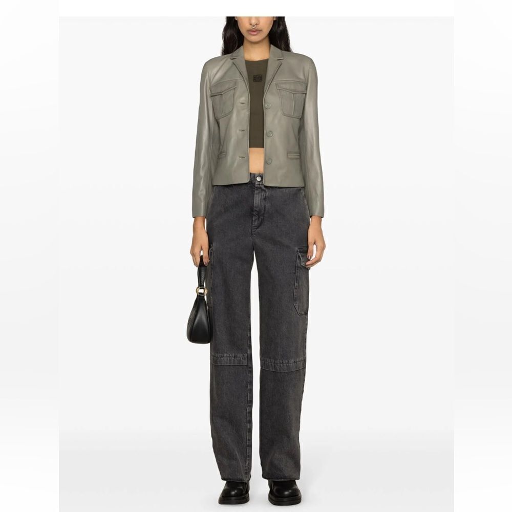 $798 Zadig&Voltaire Liams leather jacket blazer NWT XS